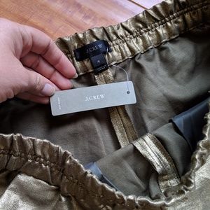 J. Crew Gold Linen Shorts Sz 4 NWT